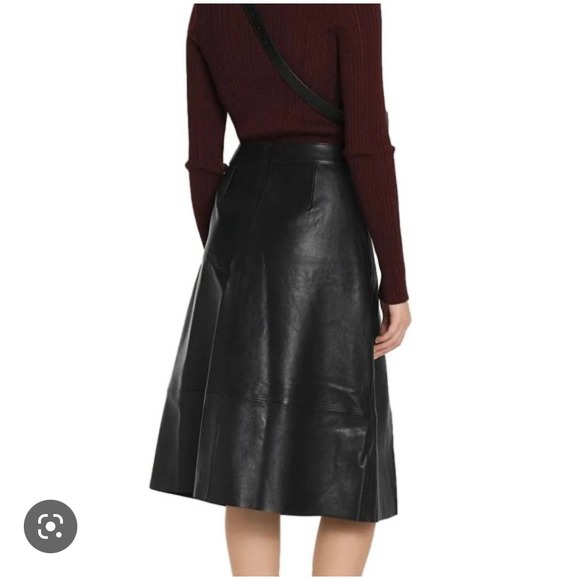 Rag & Bone A-line leather skirt - Picture 3 of 6